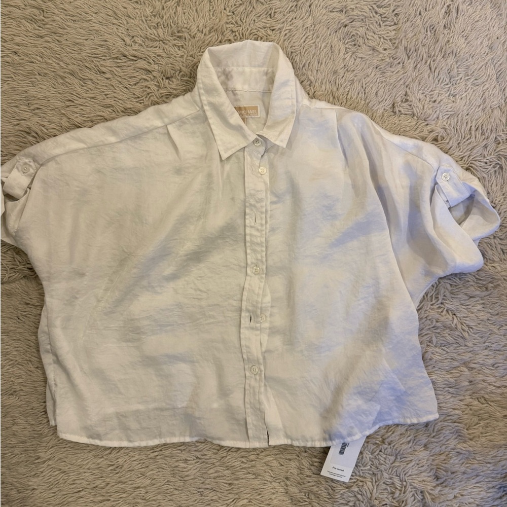 Michael Kors Cream Button-Up Shirt